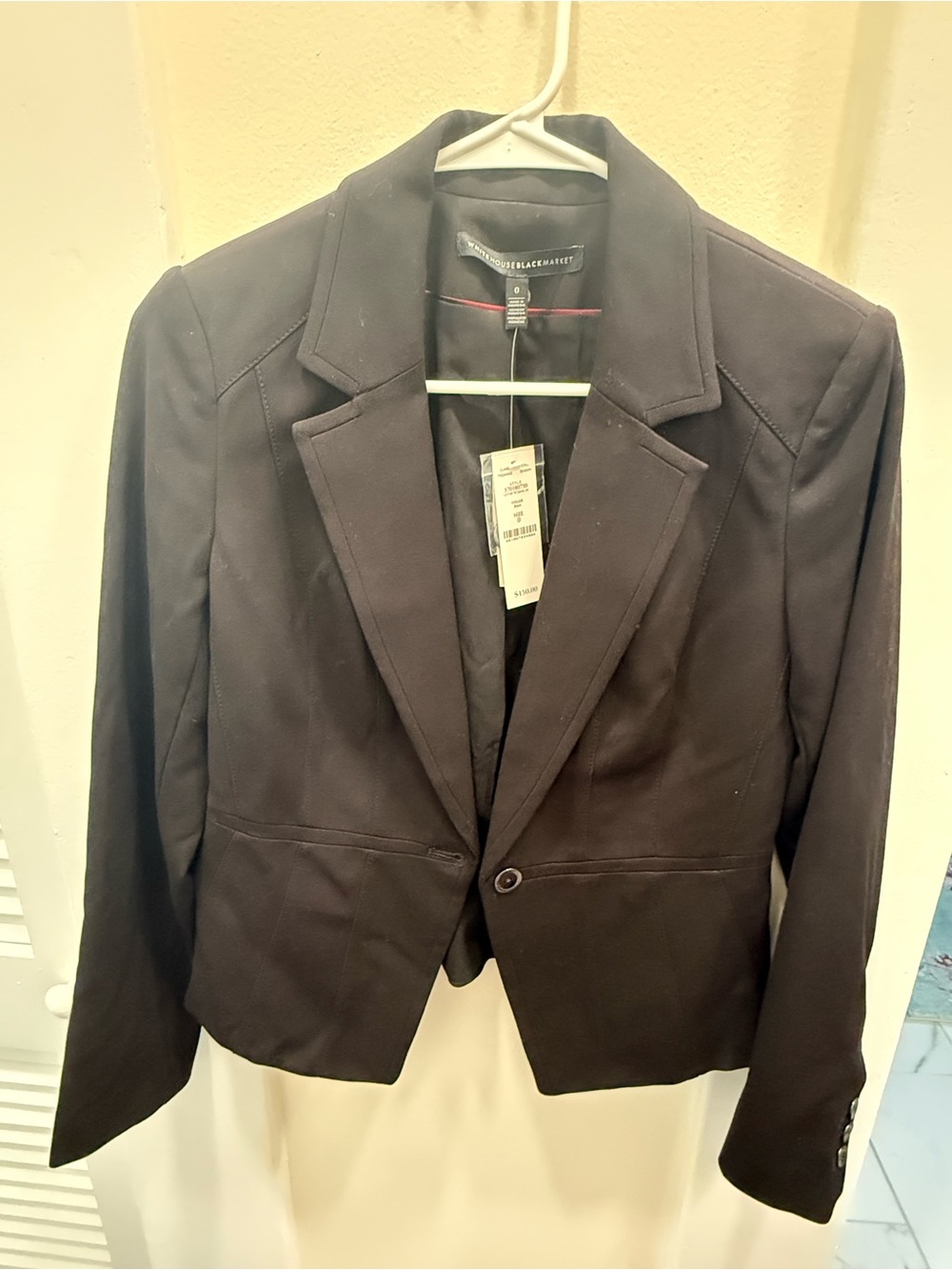 White House Black Market Black Single-Button Tailored Blazer